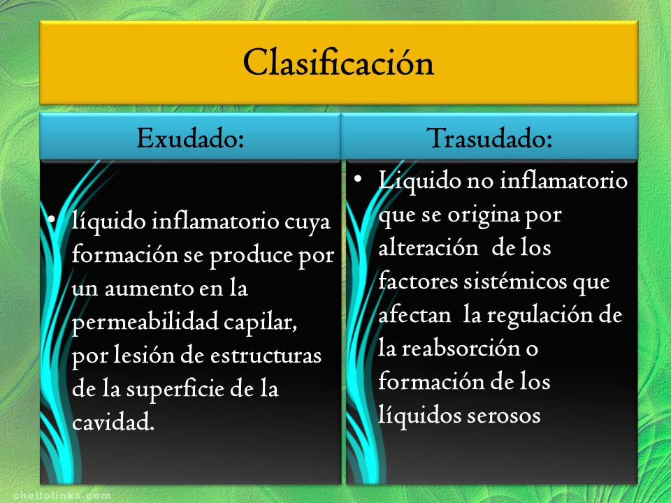 exudado y trasudado